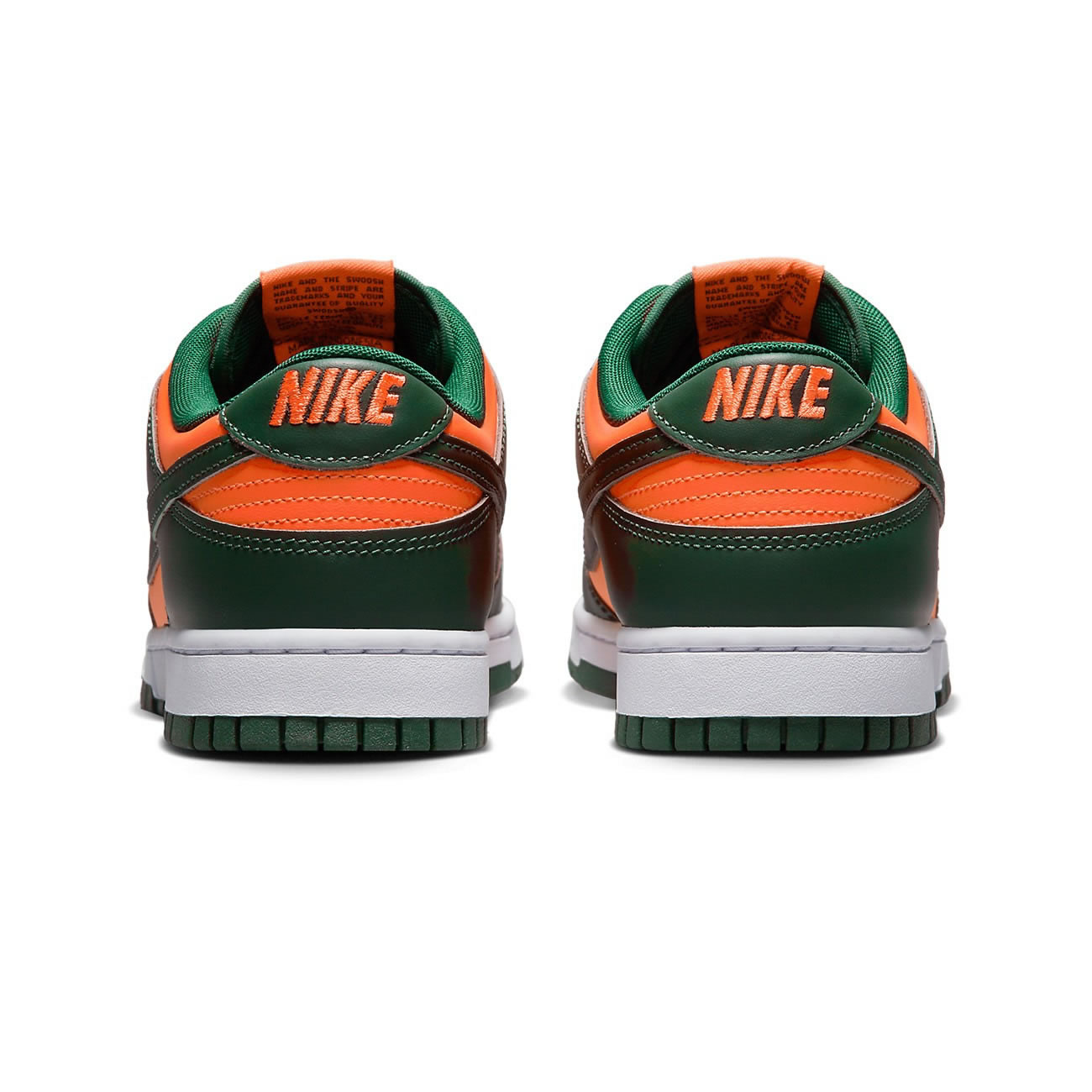 Nike Dunk Low Miami Hurricanes Dd1391 300 (5) - newkick.app